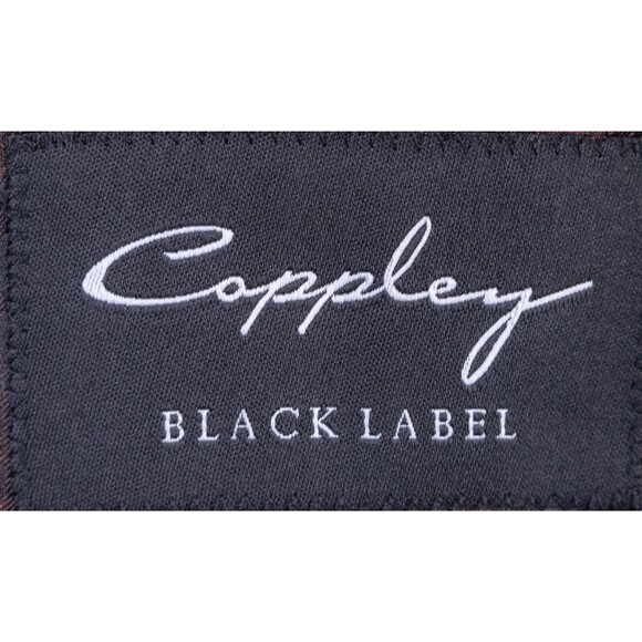 Coppley Faux Leather Black GRANDY Sport Coat Jacket Blazer Sz 46R Two Button EUC - Picture 10 of 13